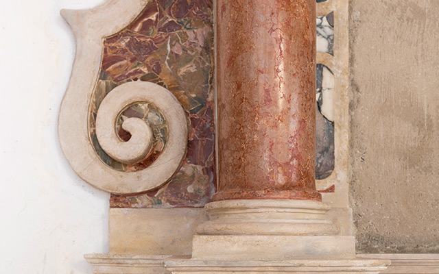 Konzervatorsko-restauratorski radovi na kamenom oltaru sv. Antuna Padovanskog i oltarnoj pali s oltara sv. Franje Asiškog u crkvi Navještenja Blažene Djevice Marije franjevačkoga samostana na Košljunu